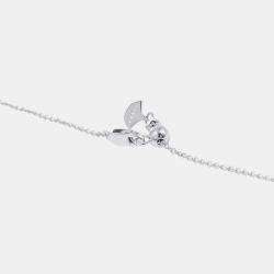 Pre Owned Graff Icon Cushion Cut Yellow Diamond 18K White Gold Pendant Necklace