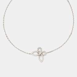 مملوكة مسبقًا Graff Mini Butterfly Silhouette Diamond 18k White Gold Bracelet