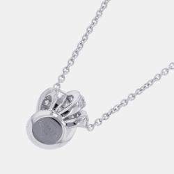 مملوكة مسبقًا Graff Tilda's Bow Pave 18K White Gold Diamond Pendant Necklace