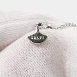 Pre Owned قلادة جراف وايلدفلاور المزدوجة من الذهب الأبيض عيار 18 مرصعة بالماس