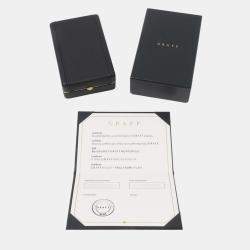 Pre Owned قلادة جراف وايلدفلاور المزدوجة من الذهب الأبيض عيار 18 مرصعة بالماس