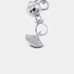 Pre Owned قلادة جراف وايلدفلاور المزدوجة من الذهب الأبيض عيار 18 مرصعة بالماس