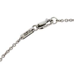 Graff Butterfly Silhouette Diamond 18K White Gold Pendant Necklace