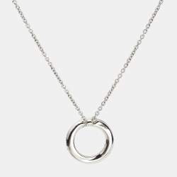 Graff Spiral Pavé Diamond 18k White Gold Pendant Necklace