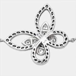 Graff Butterfly Silhouette Diamonds 18k White Gold Bracelet