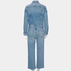 Grlfrnd Blue Denim Sloane Jumpsuit M