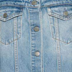 Pre Owned Grlfrnd New Look Denim Click Mini Dress L