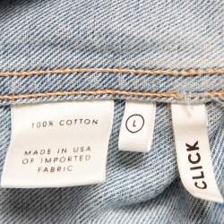 Pre Owned Grlfrnd New Look Denim Click Mini Dress L