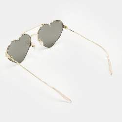 Pre Owned Gucci Black/Gold GG1283S Heart Aviator Sunglasses