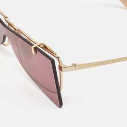 Gucci Pink GG0363S Flip Up Rectangular Sunglasses