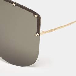 مملوكة مسبقًا Gucci Black GG0541S Star Mask Shield Sunglasses