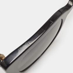 مملوكة مسبقًا Gucci Black Gradient GG0163S Interlocking G Cat Eye Sunglasses