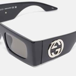 Gucci Black GG1646S Rectangular Sunglasses