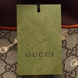 Gucci Brown/Gold Horsebit and GG Print Square Scarf