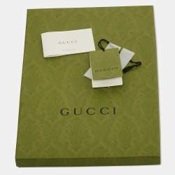 Pre Owned Gucci 100 Cream/Red Printed Silk Lady Savanero Scarf