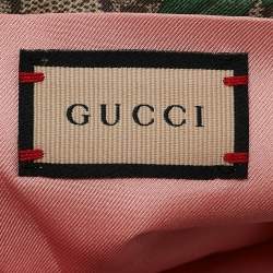 Gucci Multicolor GG Flora Print Silk Headband M