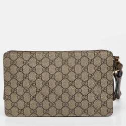 Gucci Brown/Beige GG Supreme Canvas Neo Vintage Document Holder