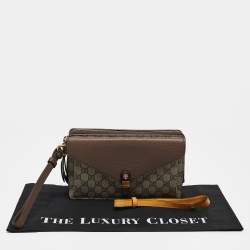 Gucci Brown/Beige GG Supreme Canvas Neo Vintage Document Holder