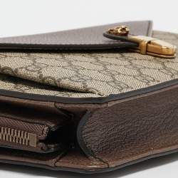 Gucci Brown/Beige GG Supreme Canvas Neo Vintage Document Holder