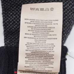 Pre Owned Gucci Black GG Cashmere Knit Fingerless Gloves S