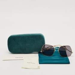 Pre Owned Gucci Black GG0972S Oversized Sunglasses
