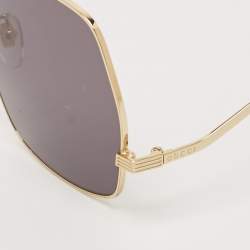 Pre Owned Gucci Black GG0972S Oversized Sunglasses