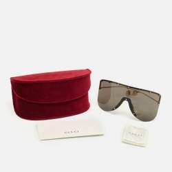 Gucci Black GG0541S Star Mark Shield Sunglasses