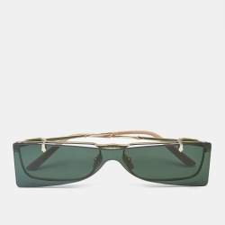 Gucci Black GG0363S Frame Flip-Up Rectangle Sunglasses