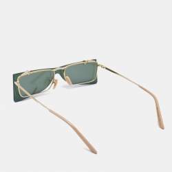 Gucci Black GG0363S Frame Flip-Up Rectangle Sunglasses