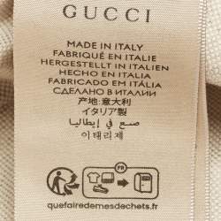Gucci Pink Logo Monogram Canvas & Leather Detail Bucket Hat S