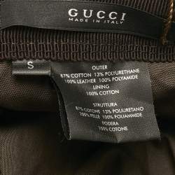 Gucci Beige GG Canvas Star Studded Military Cap S