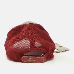  Gucci  GG Supreme Coated Canvas Baseball Hat M