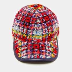 Gucci Multicolour Elevation Tweed Baseball Cap M
