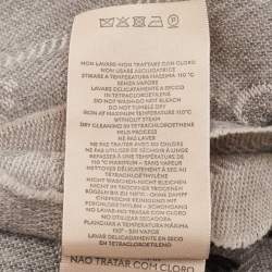 Gucci Grey GG Jacquard Woo Knit Scarf 