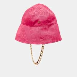 Pre Owned Gucci Pink Elevation Clock Bucket Hat M 