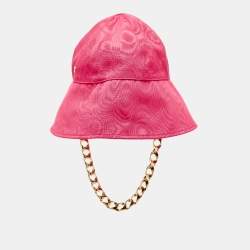 Pre Owned Gucci Pink Elevation Clock Bucket Hat M