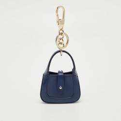 Pre Owned Gucci Blue Leather Jackie 1961 Keychain
