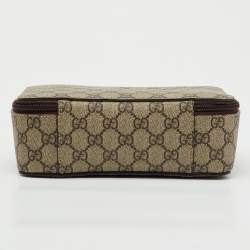 Pre Owned Gucci Beige/Brown GG Supreme Canvas Mini Packing Cube