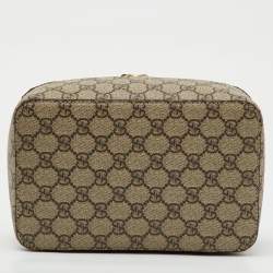 Pre Owned Gucci Beige/Brown GG Supreme Canvas Mini Packing Cube