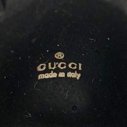 Pre Owned Gucci GG Lion Bead Two Tone Metal Ring Size 58