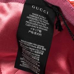 Pre Owned Gucci Red GG Velvet Baseball Cap M