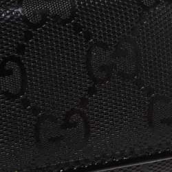 مملوكة مسبقًا حافظة مفتاح غوتشي كانفاس إمبرايم جي جي سوداء