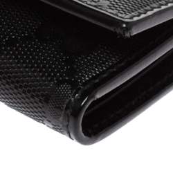 مملوكة مسبقًا حافظة مفتاح غوتشي كانفاس إمبرايم جي جي سوداء