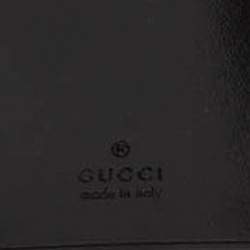 مملوكة مسبقًا حافظة مفتاح غوتشي كانفاس إمبرايم جي جي سوداء