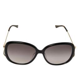مملوكة مسبقًا Gucci Gold/Grey GG0649SK Gradient Rectangle Sunglasses