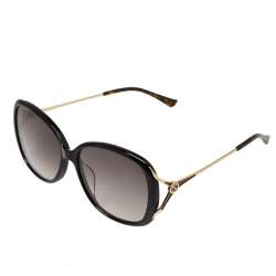 مملوكة مسبقًا Gucci Gold/Grey GG0649SK Gradient Rectangle Sunglasses