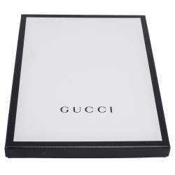 مملوكة مسبقًا وشاح غوتشي صوف مونوغرامي هاملت جي جي أزرق كحلي وأحمر ذو وجهين