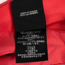 Pre Owned Gucci Blue Flora Snake Print Silk Scarf