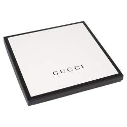  مملوكة مسبقًا وشاح غوتشي تريكو جاكار جيجي أسود بشراشيب