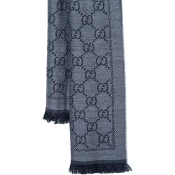 مملوكة مسبقًا وشاح غوتشي جاكاري جي جي رصاصي بشراشيب